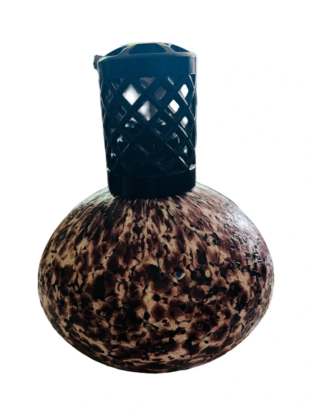 Speckled Brown Glass Oil Frangrant Diffuser - Home Accents Purple Haze